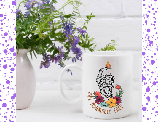 Ceramic mug "Set yourself free"