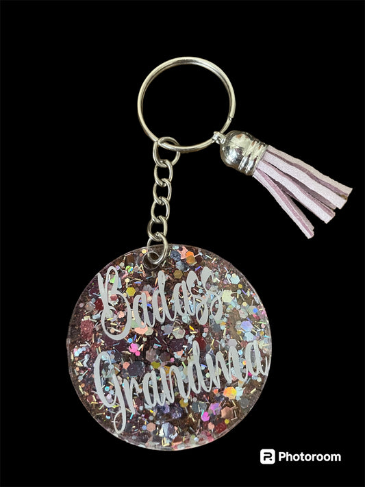 “Perfectly imperfect” keychain - Badass Grandma