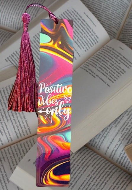 Bookmark "Positive vibes only" - Crazy and Cute Crafts